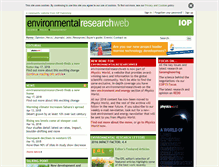 Tablet Screenshot of environmentalresearchweb.org